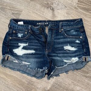 American Eagle ripped jeans shorts